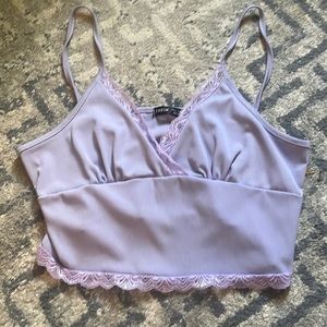 Purple crop top
